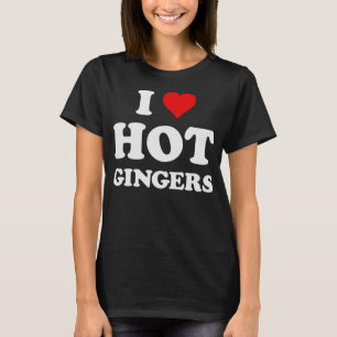 Camiseta Me encantan los Hot Gingers Funny Guay Redhead