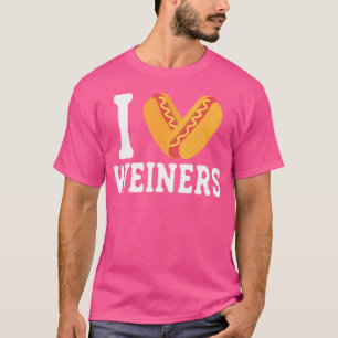 Camiseta Me encantan los Hotdogs de Weiners Frankfurter Sau