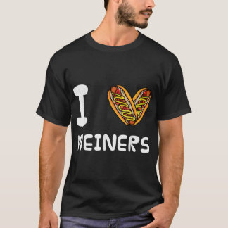 Camiseta Me encantan los Hotdogs de Weiners Frankfurter Wie