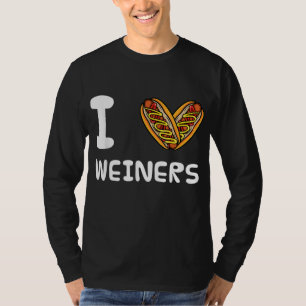 Camiseta Me encantan los Hotdogs de Weiners Frankfurter Wie