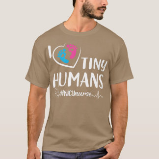 Camiseta Me encantan los humanos pequeños Nicu Enfermería d