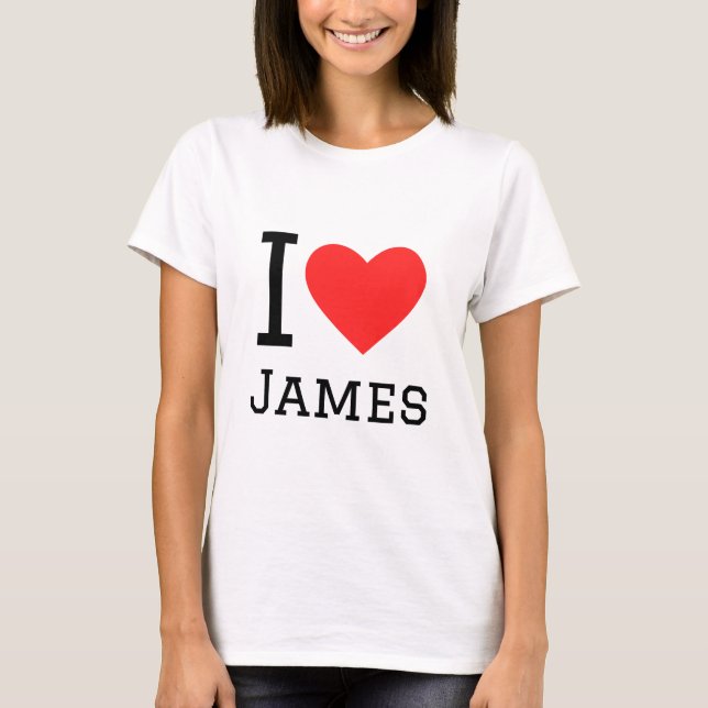 Camiseta Me encantan los james (Anverso)
