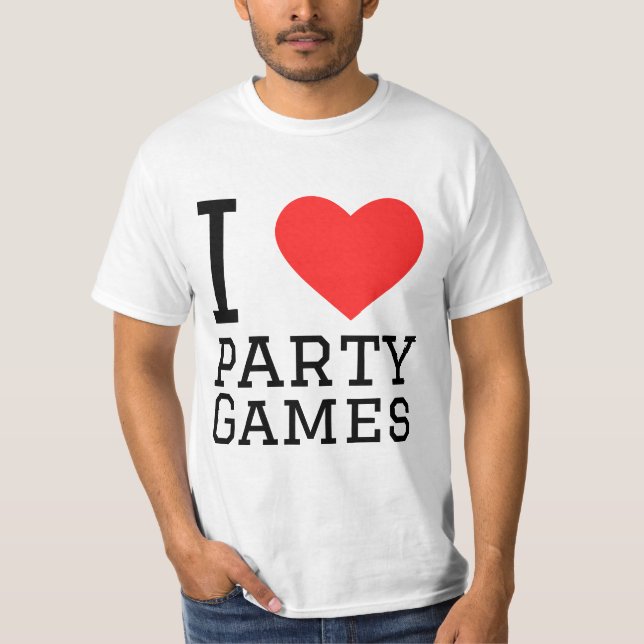 Camiseta Me encantan los juegos de fiesta (Anverso)
