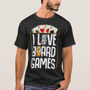 Camiseta Me encantan los juegos de mesa las tarjetas de jug