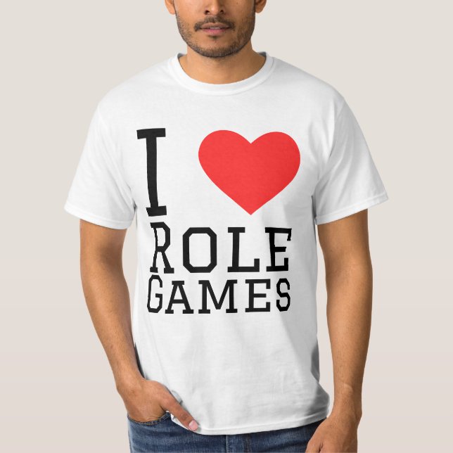 Camiseta Me encantan los juegos de rol (Anverso)