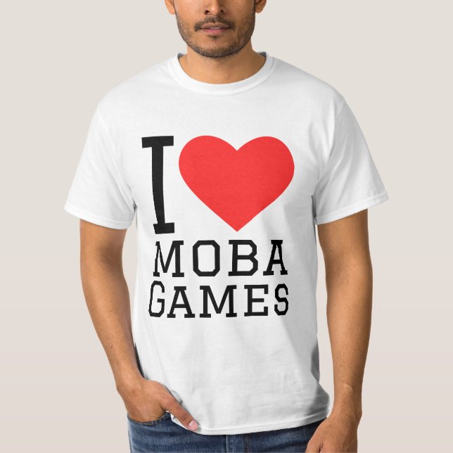 Camiseta Me encantan los juegos moba (Anverso)