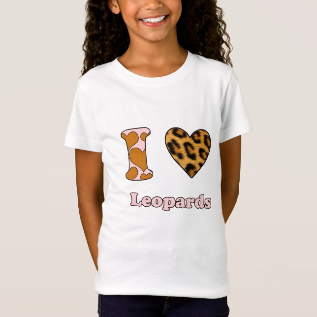 Camiseta Me encantan los leopardos (Anverso)