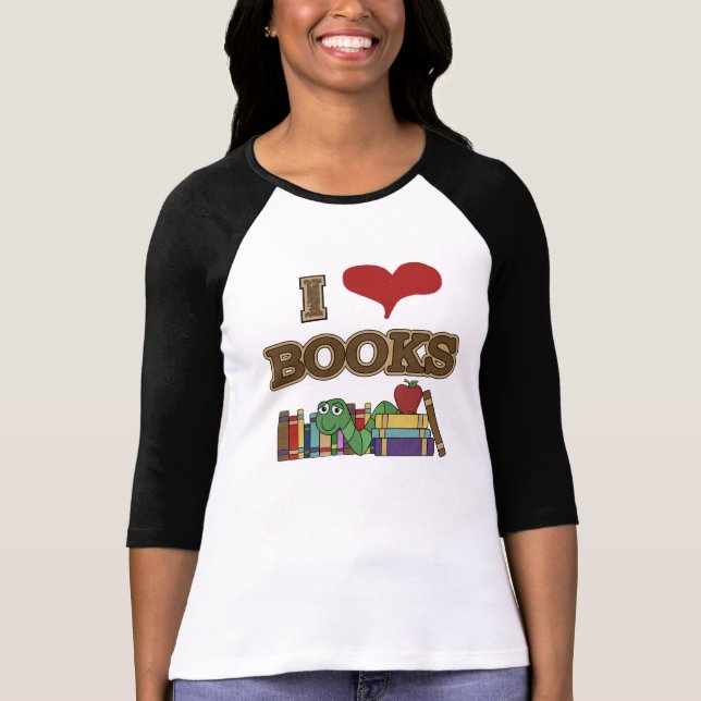Camiseta Me encantan los libros (Anverso)