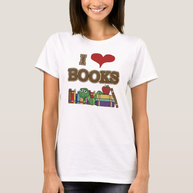 Camiseta Me encantan los libros (Anverso)