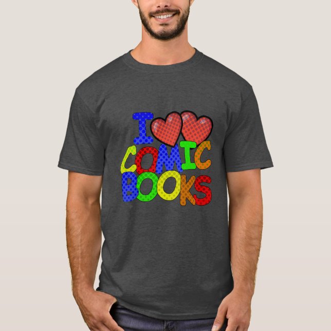 Camiseta Me encantan los libros de historietas (Anverso)