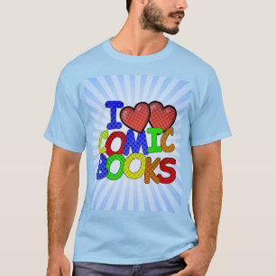 Camiseta Me encantan los libros de historietas