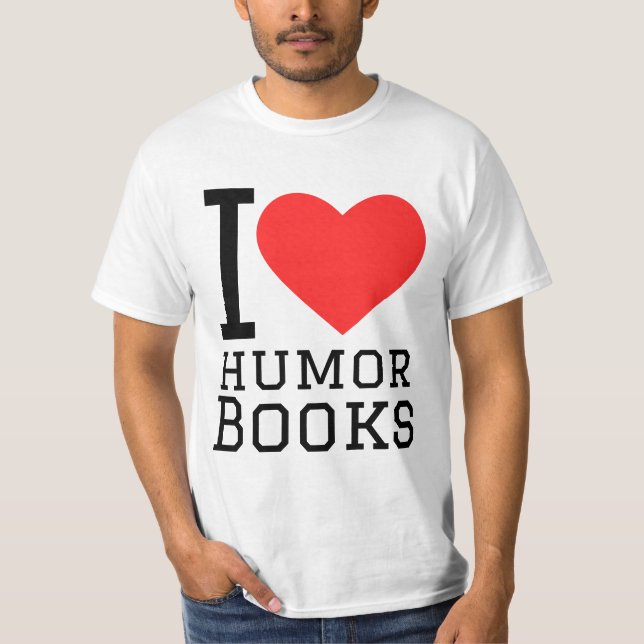 Camiseta Me encantan los libros de humor (Anverso)
