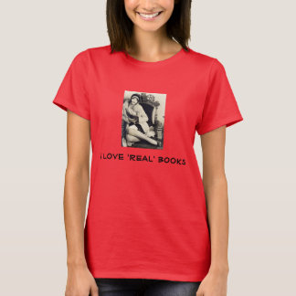 Camiseta me encantan los libros de verdad tee