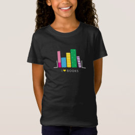 Camiseta Me encantan los libros niños divertidos y lindos