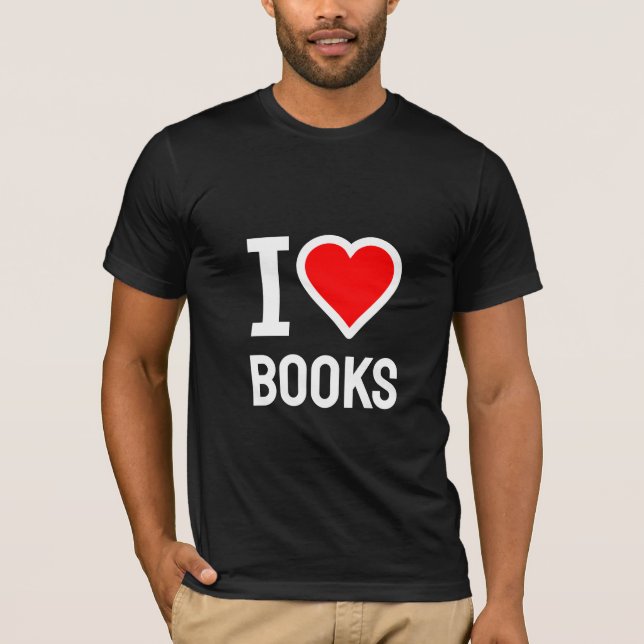 Camiseta Me encantan los libros T-Shirt (Anverso)