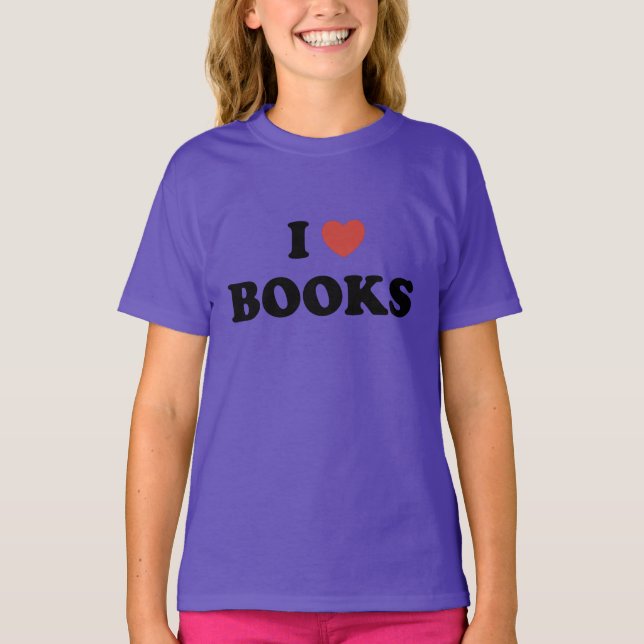 Camiseta Me encantan los libros TEE (Anverso)