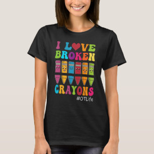 Camiseta Me encantan los locos rotos de la terapia ocupacio
