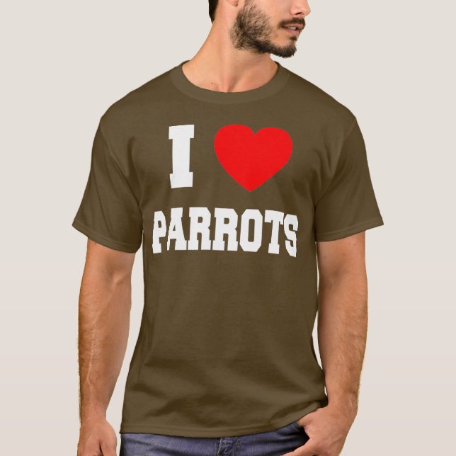 Camiseta Me encantan los loros (Anverso)