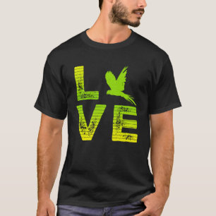 Camiseta Me encantan los loros Parakeet Parrot Amo Niños y 