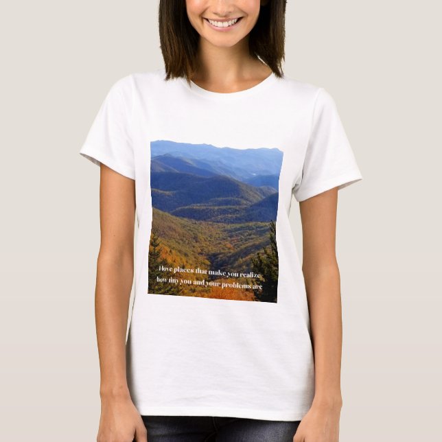 Camiseta Me encantan los lugares (Anverso)
