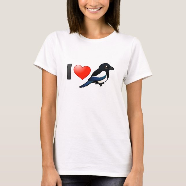 Camiseta Me encantan los magpies (Anverso)