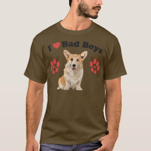 Camiseta Me Encantan Los Malos Muchachos Graciosos Corgi Pe