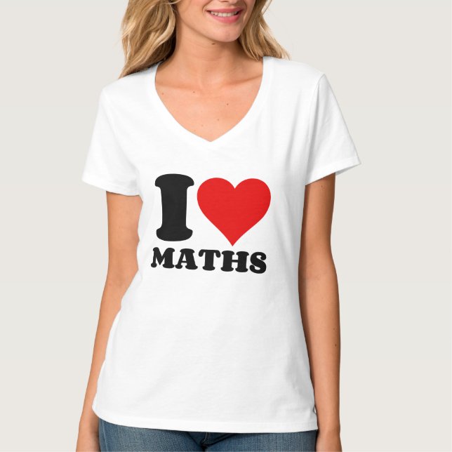 CAMISETA ME ENCANTAN LOS MATEMÁTICOS (Anverso)