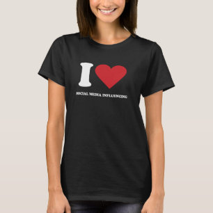 Camiseta Me encantan los medios de comunicación SOCIALES, I