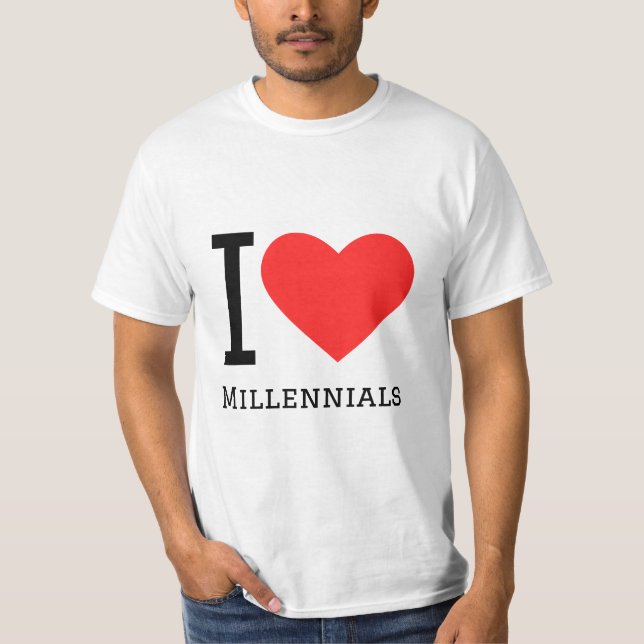Camiseta Me encantan los millennials (Anverso)