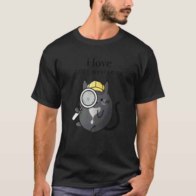 Camiseta Me encantan los misterios cómodos del detective de (Anverso)