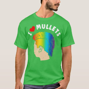 Camiseta Me encantan los mullets graciosos del monedero del