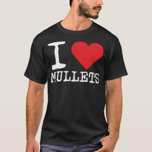 Camiseta Me encantan los mullets, los mullets del corazón, 