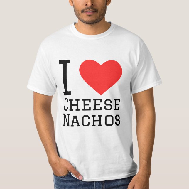 Camiseta Me encantan los nachos de queso (Anverso)