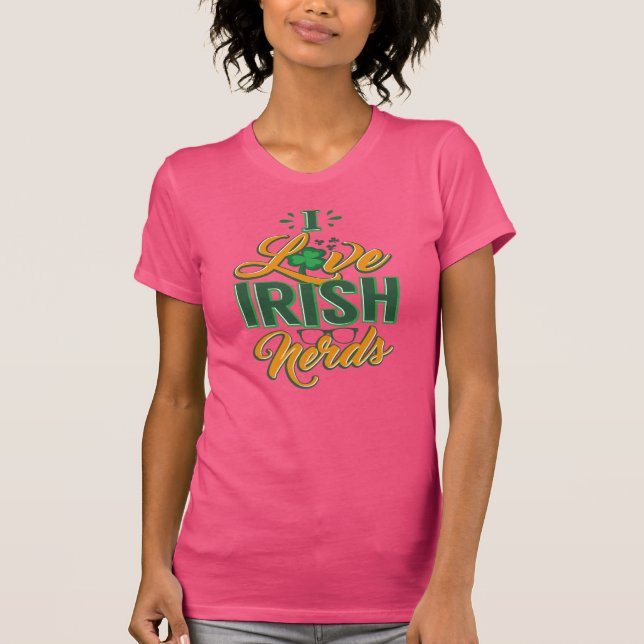 Camiseta Me encantan los nervios irlandeses: la broma del d (Anverso)