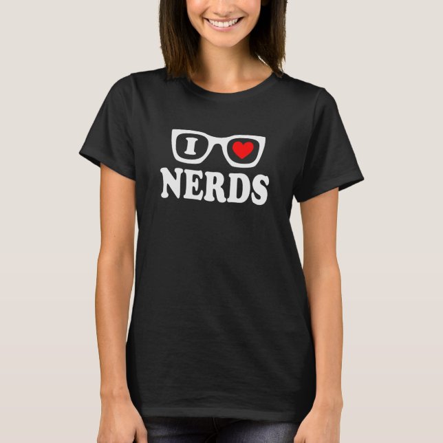 Camiseta Me encantan los nervios - yo los lentes del nerd d (Anverso)