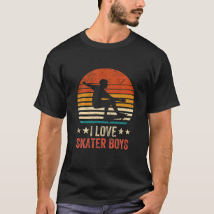 Camiseta Me encantan los niños del Skateboard Chicas del Sk