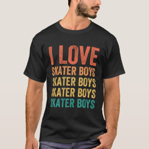 Camiseta Me encantan los niños del Skateboard Chicas del Sk
