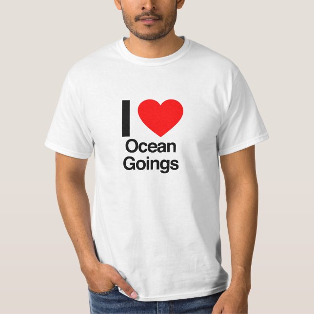 Camiseta me encantan los océanos (Anverso)