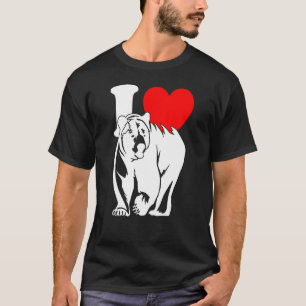 Camiseta Me Encantan Los Osos Del Corazón Que Amo Los Osos 