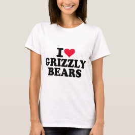 Camiseta Me encantan los osos grizzly