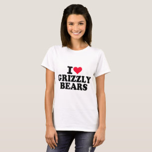 Camiseta Me encantan los osos grizzly