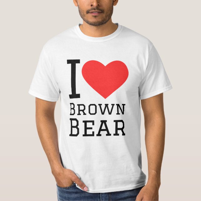 Camiseta Me encantan los osos marrones (Anverso)