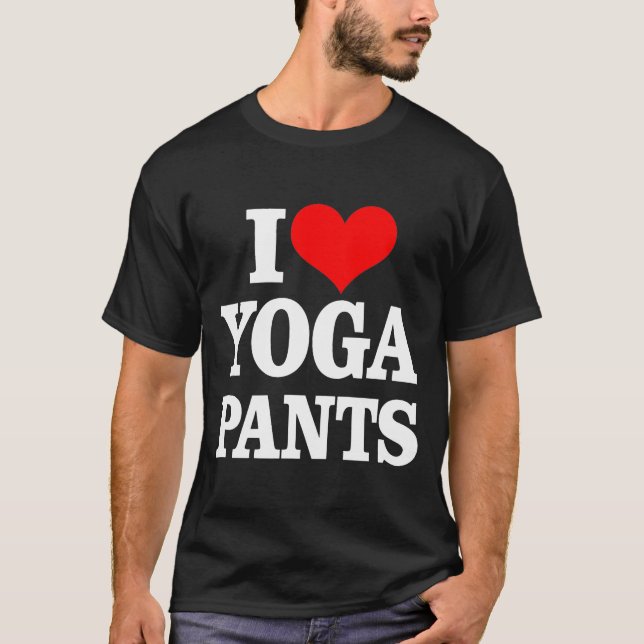 Camiseta Me encantan los pantalones de yoga T (Anverso)