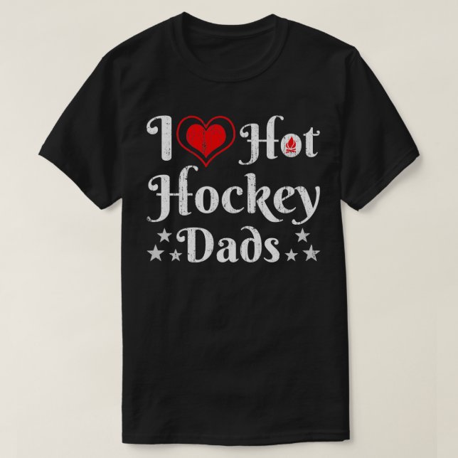 Camiseta Me encantan los papás de hockey sobre hierba los a (Diseño del anverso)
