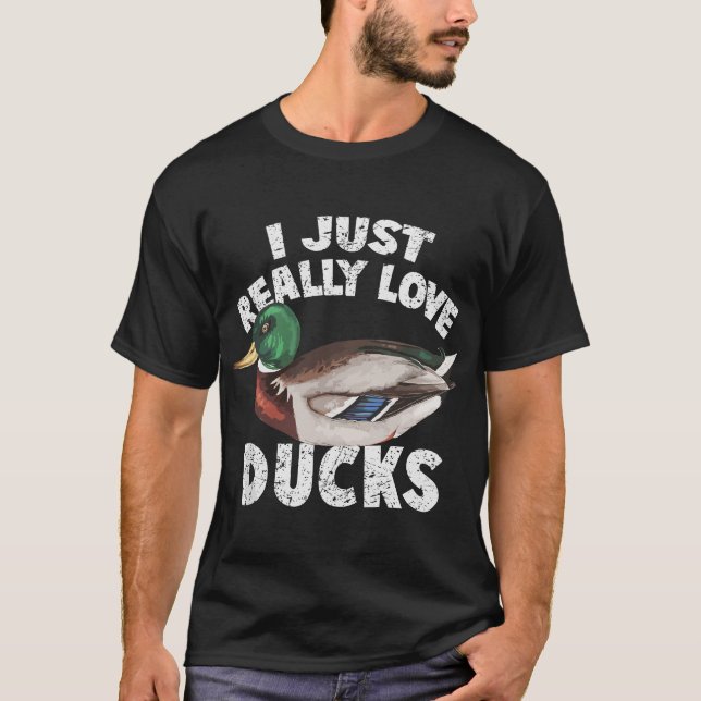 Camiseta Me Encantan Los Patos Cuerdo Mallard (Anverso)