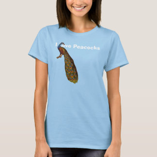 Camiseta Me encantan los pavos reales