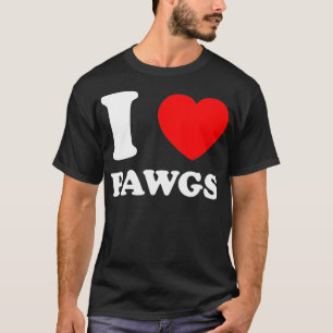 Camiseta Me encantan los Pawgs del Corazón