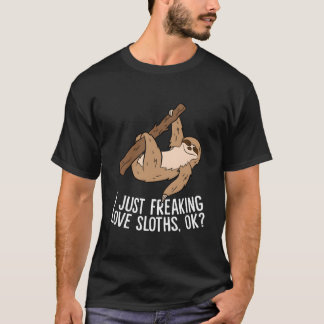 Camiseta Me Encantan Los Perezosos Ok Amo Los Perezosos