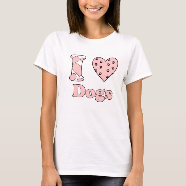 Camiseta Me encantan los perros (Anverso)