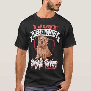Camiseta Me Encantan Los Perros De Perro De Norfolk Terrier